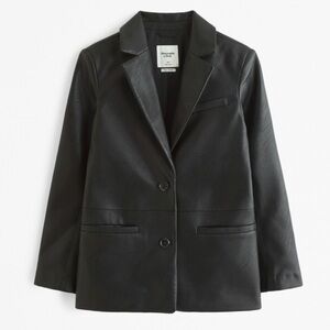 Abercrombie & Fitch Leather Blazer